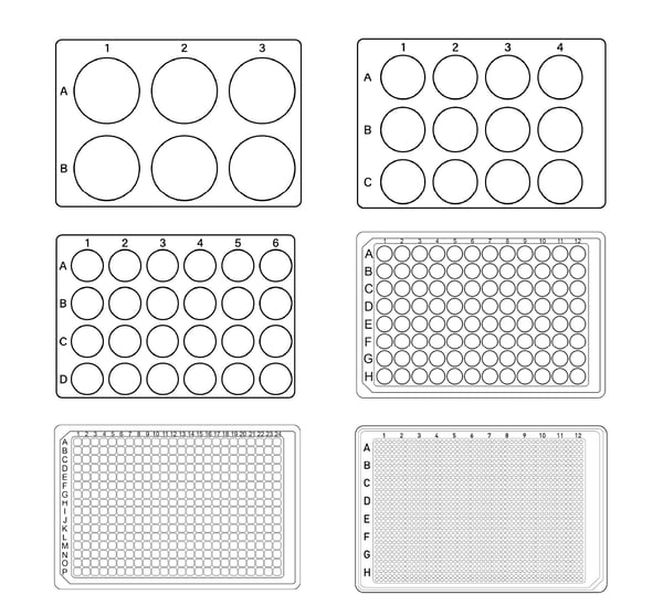 Fig. 2: Different microtiter plate layouts.