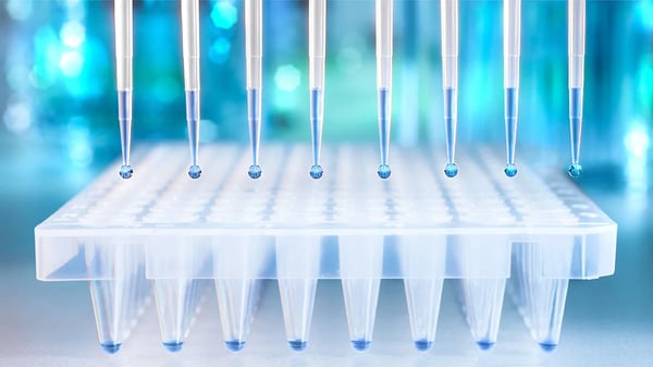 Fig. 5: A 96-well PCR microplate.