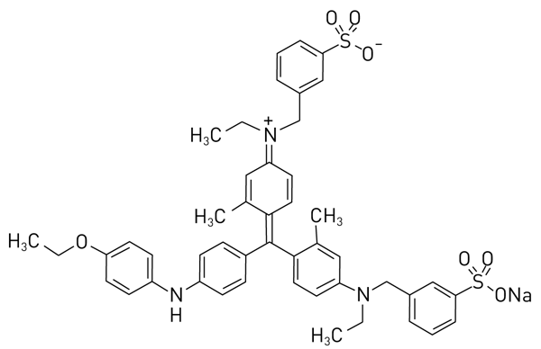 Fig. 1: Chemical structure of Coomassie Brilliant Blue G-250.