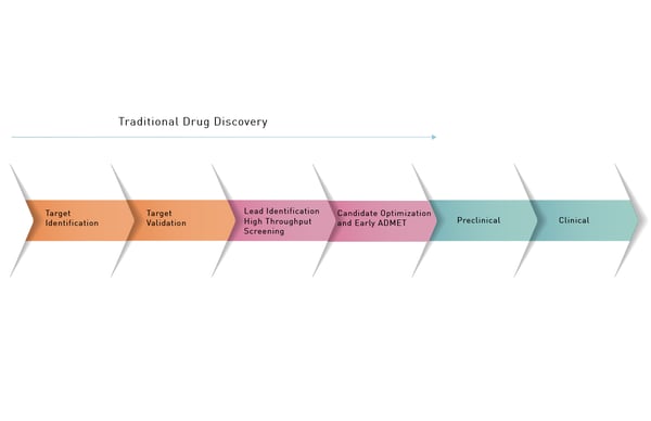 Fig. 2: Some of the stages in drug discovery and development.
