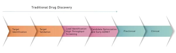 Figure 1: Some of the stages in drug discovery and development.