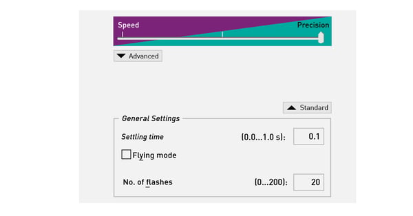 Fig. 3: Settings for number of flashes