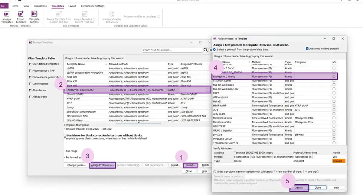 Fig. 1: Manual of Importing Templates into MARS