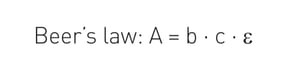 Formula Beer´s law