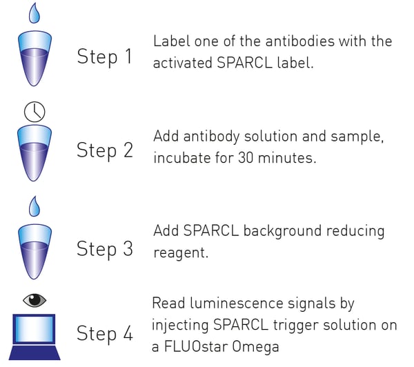 Lumigen SPARCL assay workﬂow