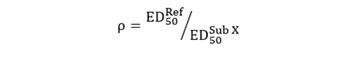Formula Relative Potency