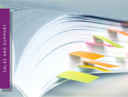 A brochure that is open