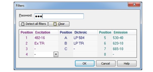 Fig. 16: Export function of MARS data analysis software