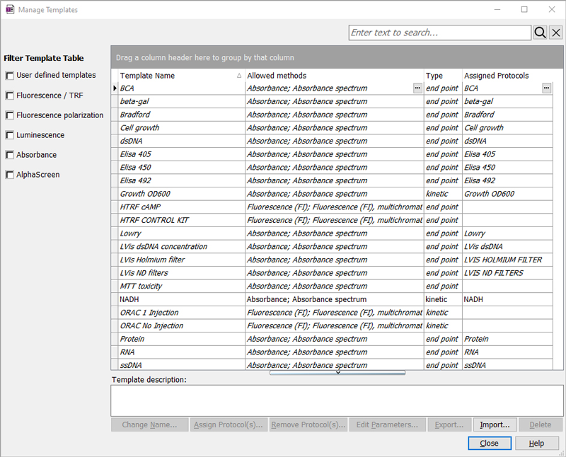 Fig. 11: Calculation templates can be linked to specific detection protocols. Fig. 11: Calculation templates can be linked to specific detection protocols.