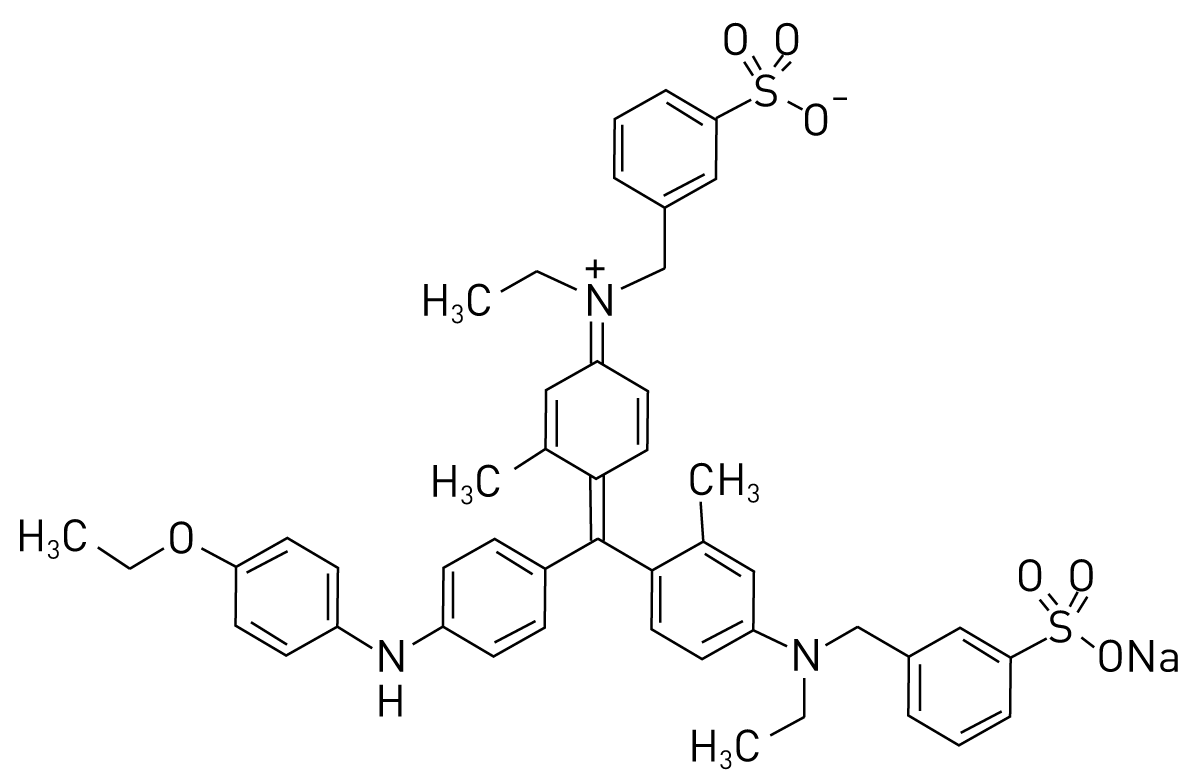 Fig. 1: Chemical structure of Coomassie Brilliant Blue G-250.