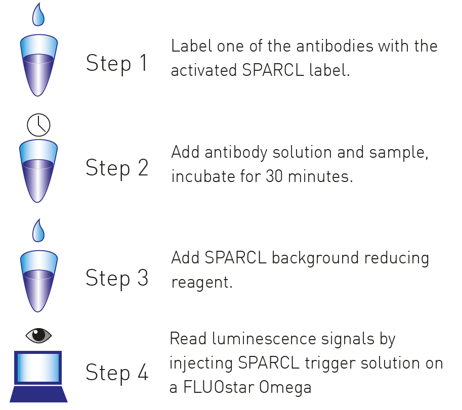 Lumigen SPARCL assay workﬂow